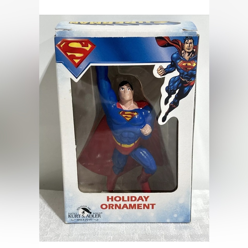 SUPERMAN Kurt Adler DC Comics Cartoon Network Warner Bro KMart Ornament.